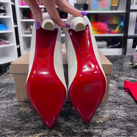 NWT Christian Louboutin ivory boots, 41 - Picture 7 of 12